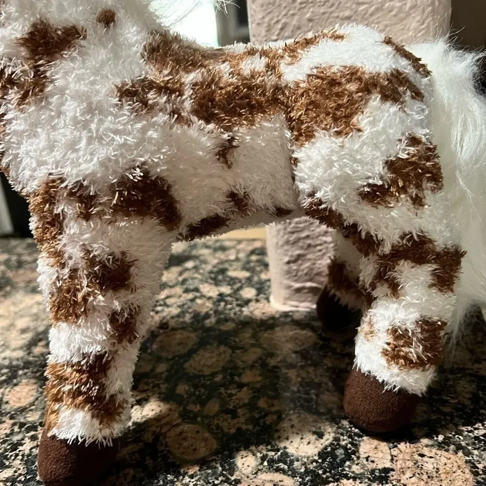 CAVALIA Horse Plush Brown White